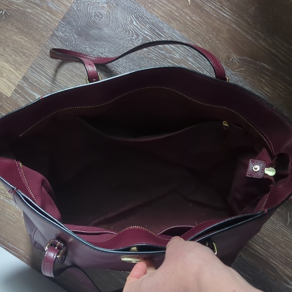 Burgundy Coach Purse - Picture 3 of 5
